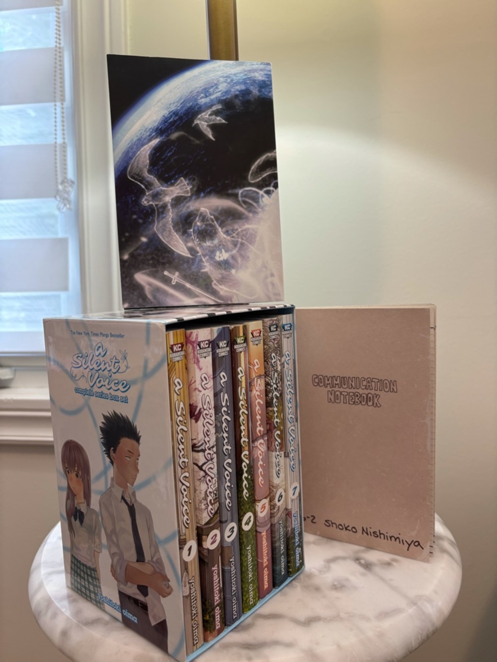 A Silent Voice Complete Manga Box Set (Vols 1-7) + poster & notebook